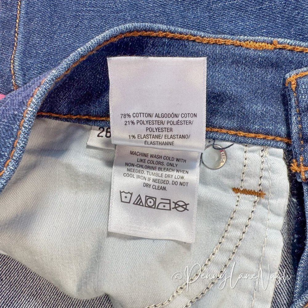 Hudson Natalie Super Skinny Jeans Blue Mid Rise Distressed - Picture 8 of 14
